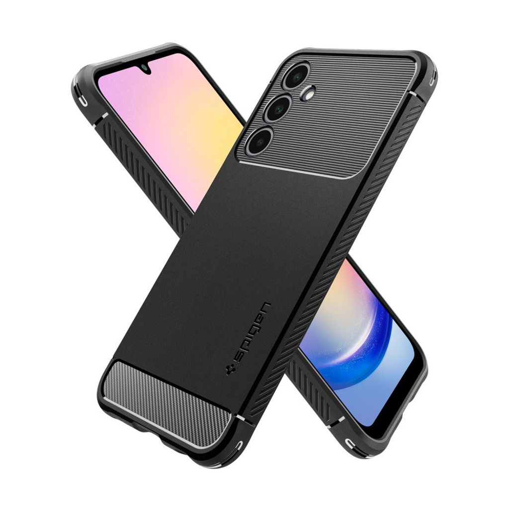 Spigen Rugged Armor Cover til Samsung Galaxy A25 5G - Matte Black