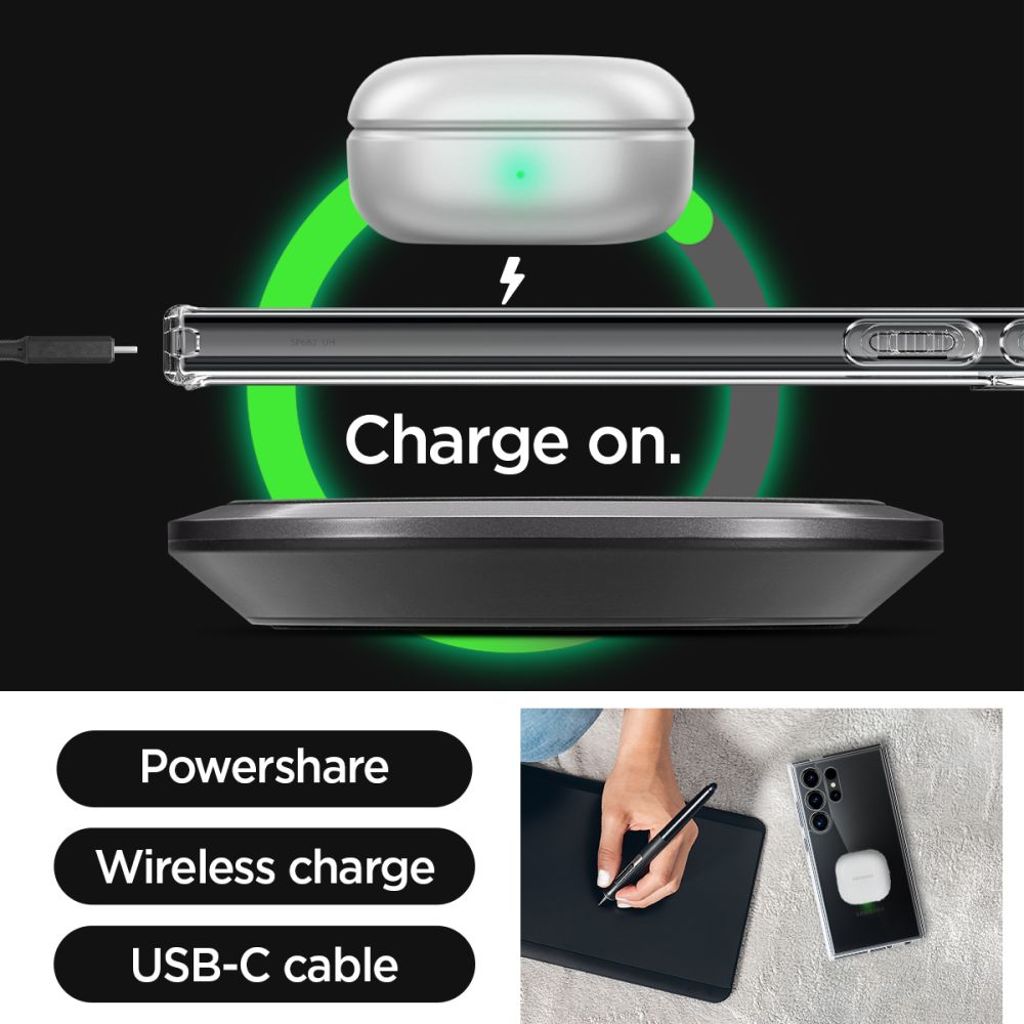 Spigen Ultra Hybrid Cover til Samsung Galaxy S24 Ultra - Gennemsigtig