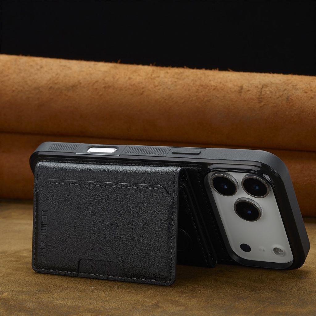 LC.IMEEKE iPhone 17 Pro MagSafe case with wallet - Black