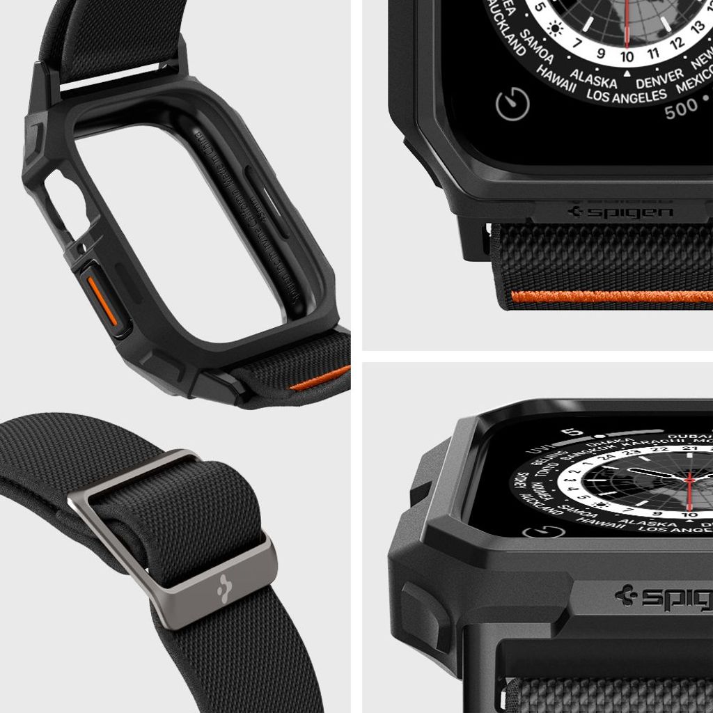 Spigen Lite Fit Pro Klokkereim til Apple Watch 44/45 mm - Matte Black