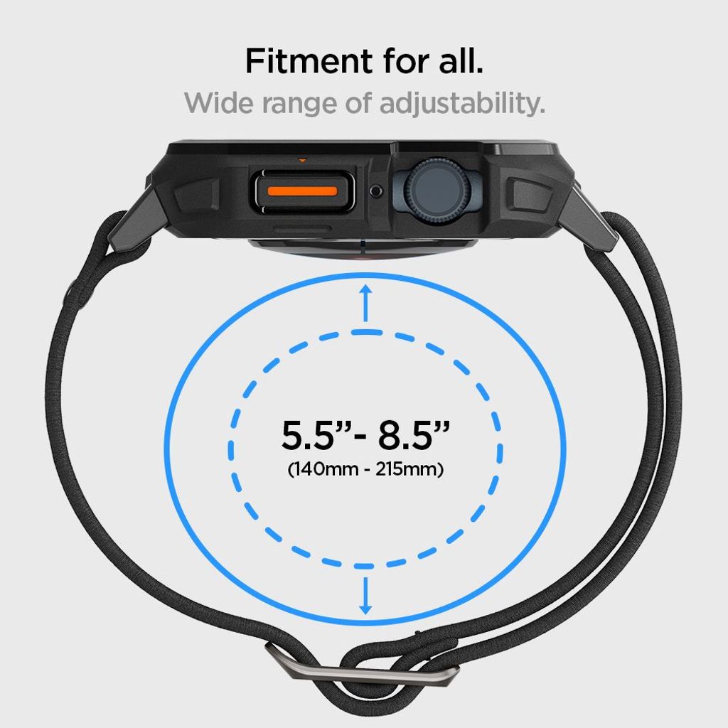 Spigen Lite Fit Pro Klokkereim til Apple Watch 44/45 mm - Matte Black
