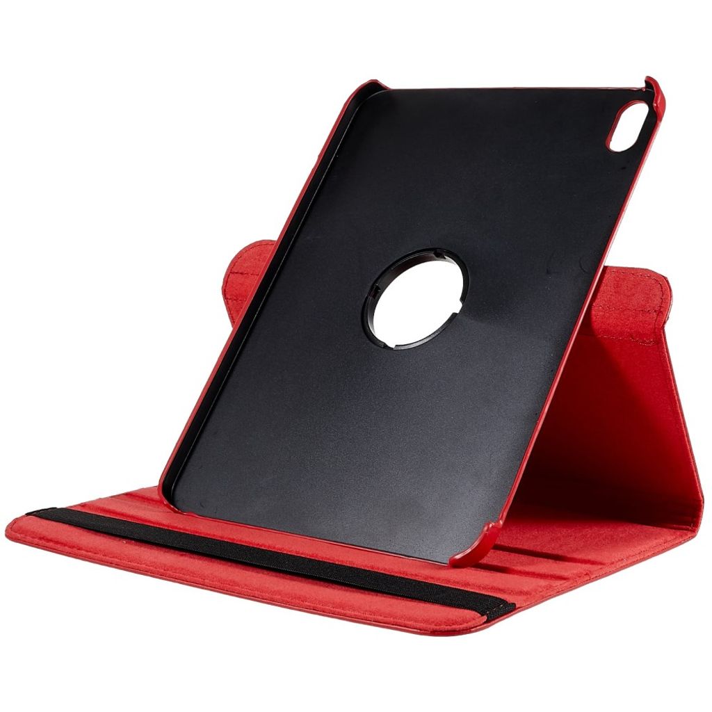 iPad A16 11" 2025/10.9" 2024 Flip cover med roterende standfunktion - Rød