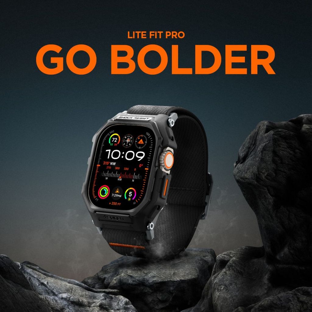 Spigen Lite Fit Pro Klokkereim til Apple Watch Ultra 1/2 (49 mm) - Matte Black