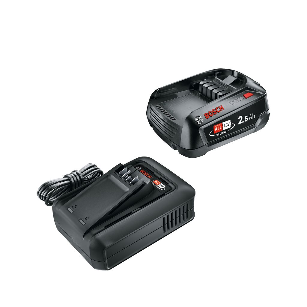 Bosch Batteriset 18V-batteri 2,5Ah med batteriladdare AL 18V-44