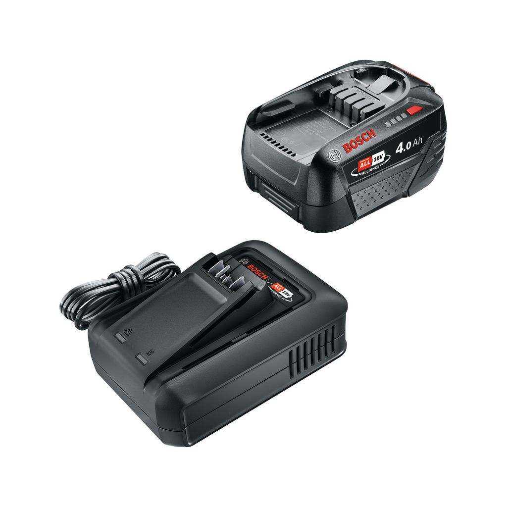 Bosch Batteriset 18V-batteri 4Ah med batteriladdare AL 18V-44