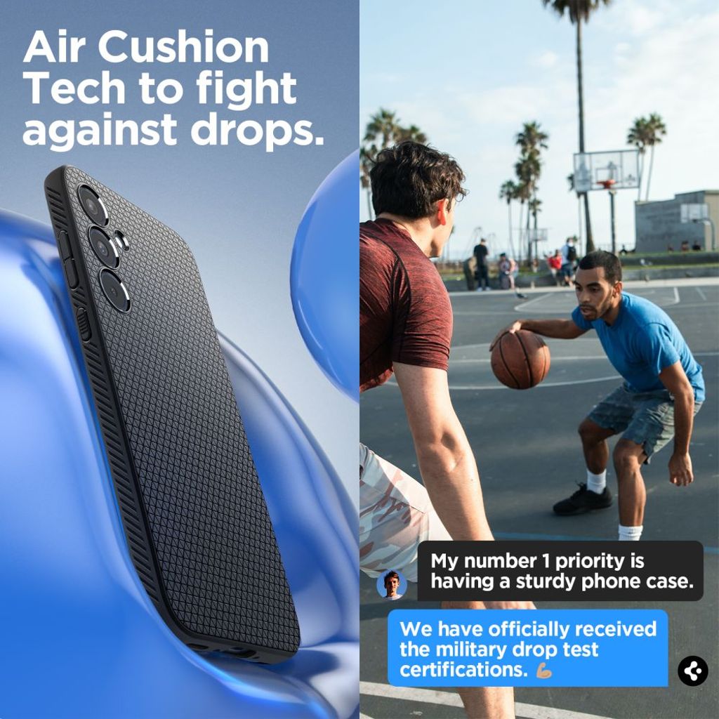 Spigen Liquid Air Cover til Samsung Galaxy A35 5G - Matte Black