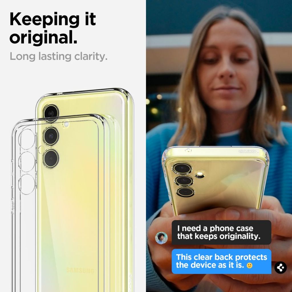 Spigen Ultra Hybrid Cover til Samsung Galaxy A35 5G - Gennemsigtig