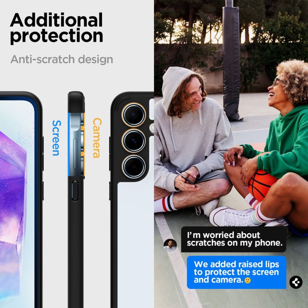 Spigen Ultra Hybrid Skal till Samsung Galaxy A55 5G - Matte Black