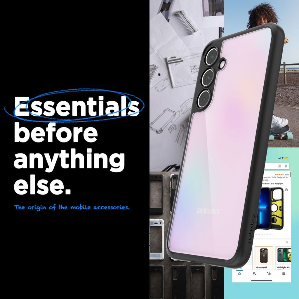 Spigen Ultra Hybrid Skal till Samsung Galaxy A55 5G - Matte Black