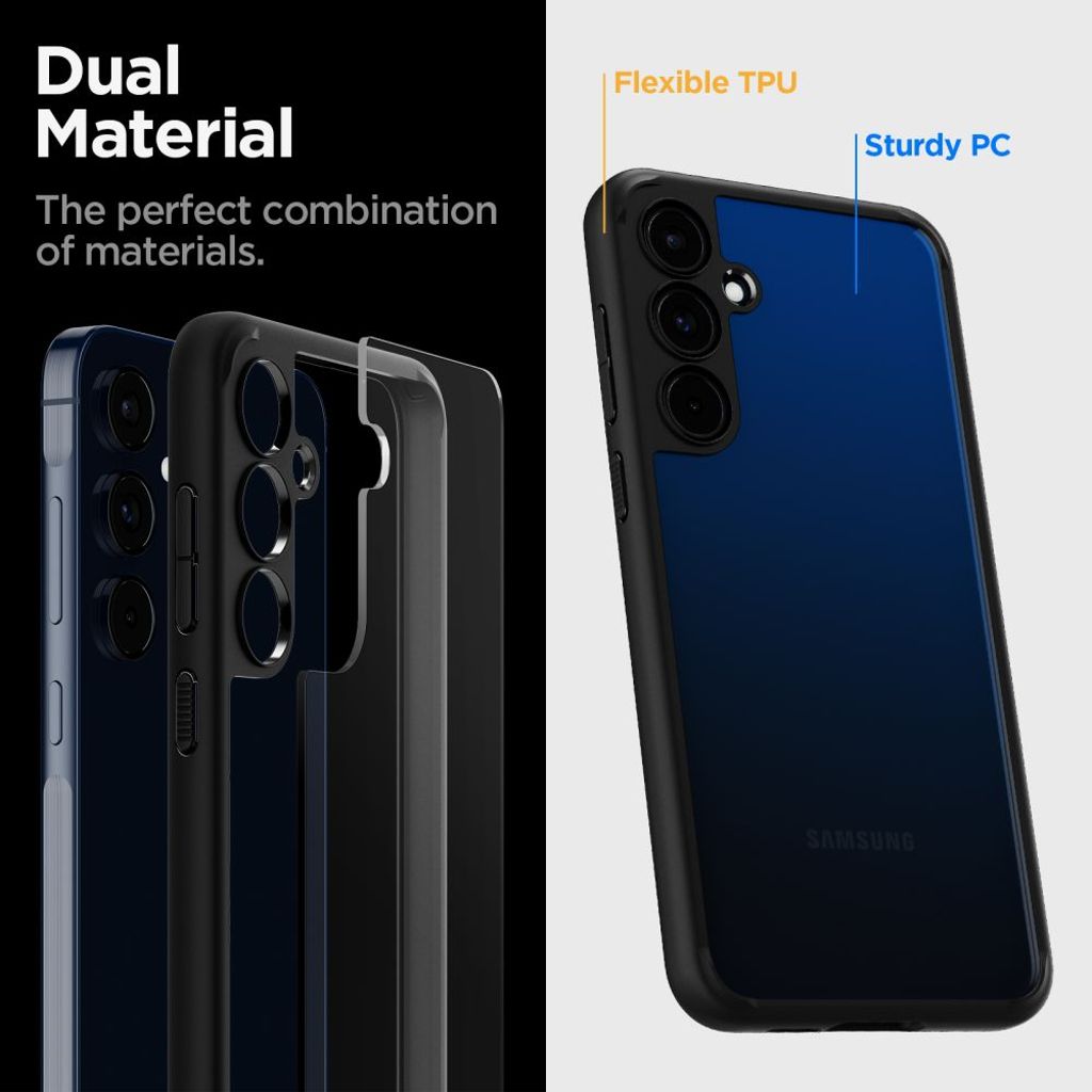 Spigen Ultra Hybrid Skal till Samsung Galaxy A55 5G - Matte Black