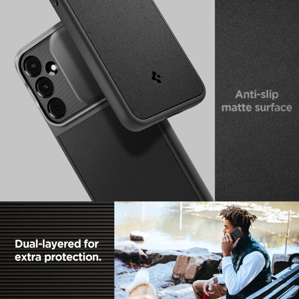 Spigen Optik Armor Skal till Samsung Galaxy A55 5G - Svart
