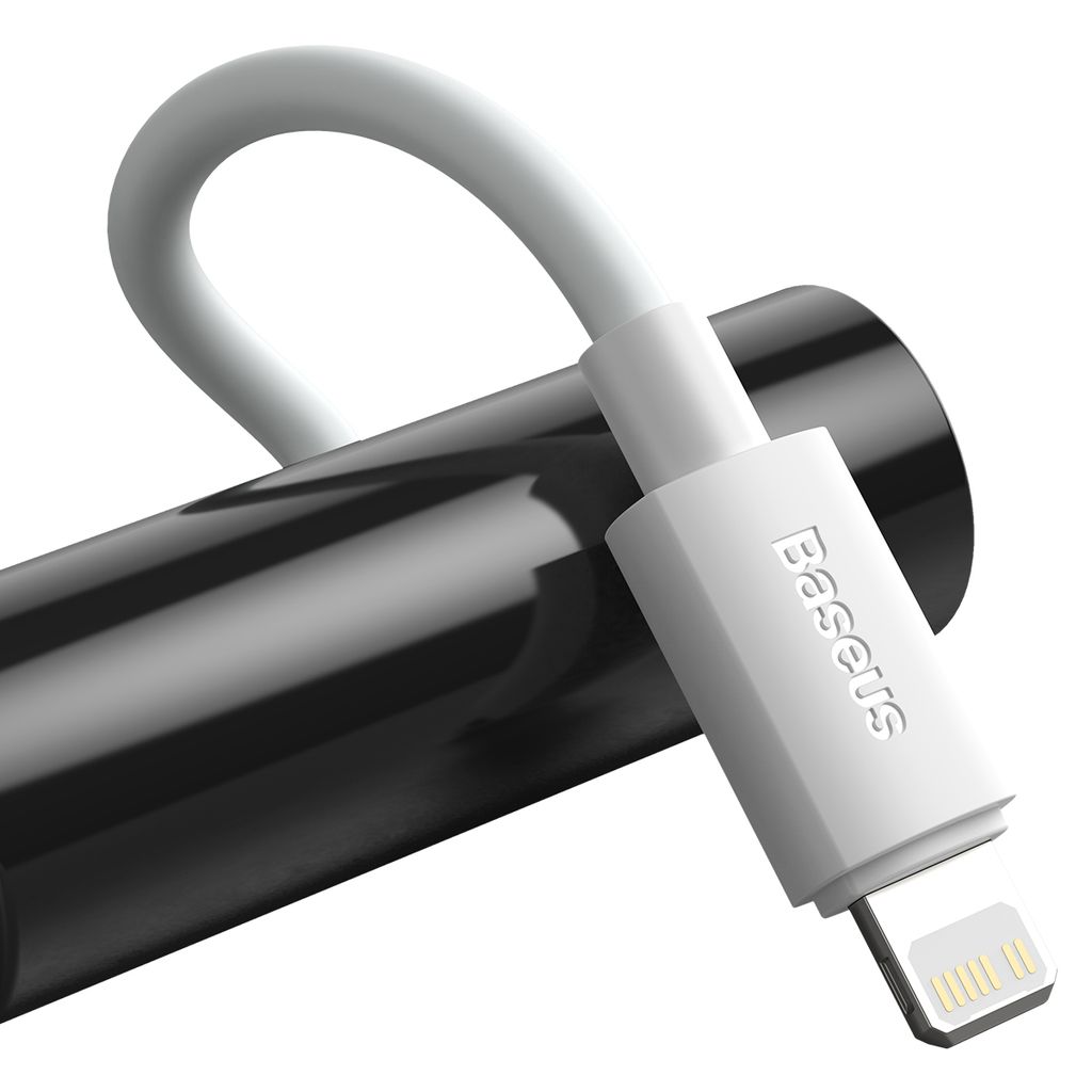 Baseus Simple Wisdom Lightning / USB-C kabel 20W 1.5 m 2 stk. - hvid