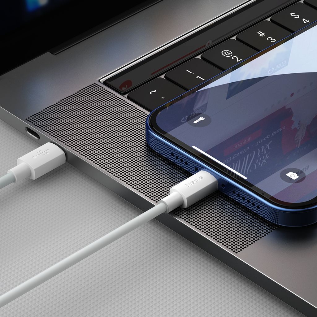Baseus Simple Wisdom Lightning / USB-C kabel 20W 1.5 m 2 stk. - hvid