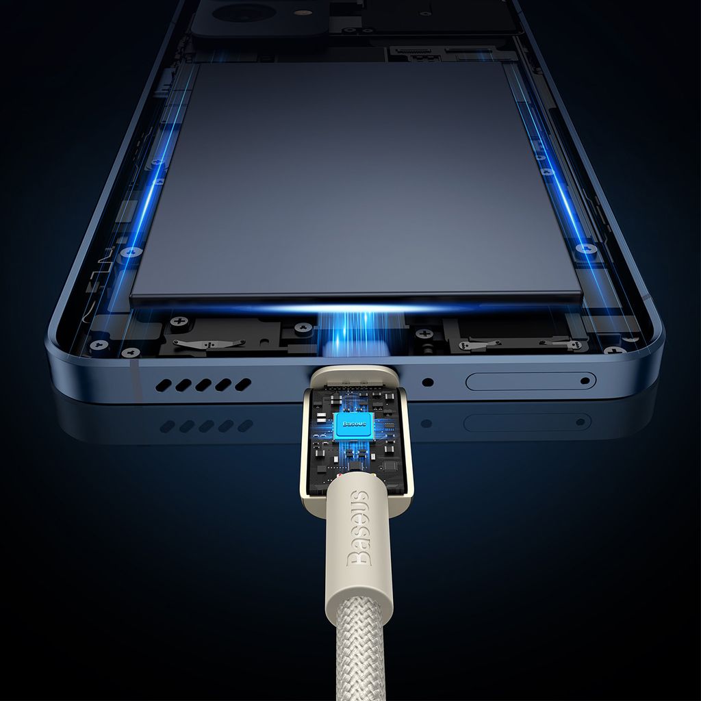 Baseus Tungsten Gold USB-C / USB-C kabel 100W 1m - guld
