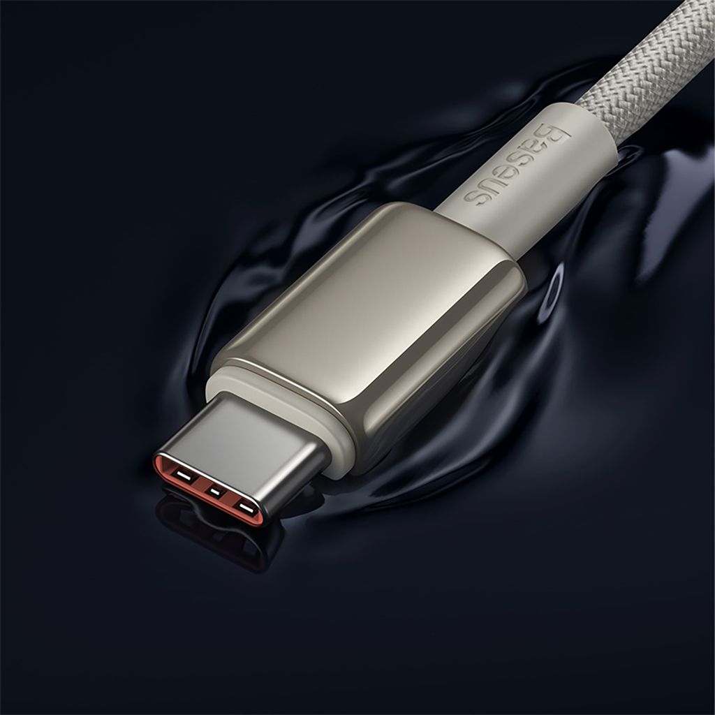 Baseus Tungsten Gold USB-C / USB-C kabel 100W 1m - guld
