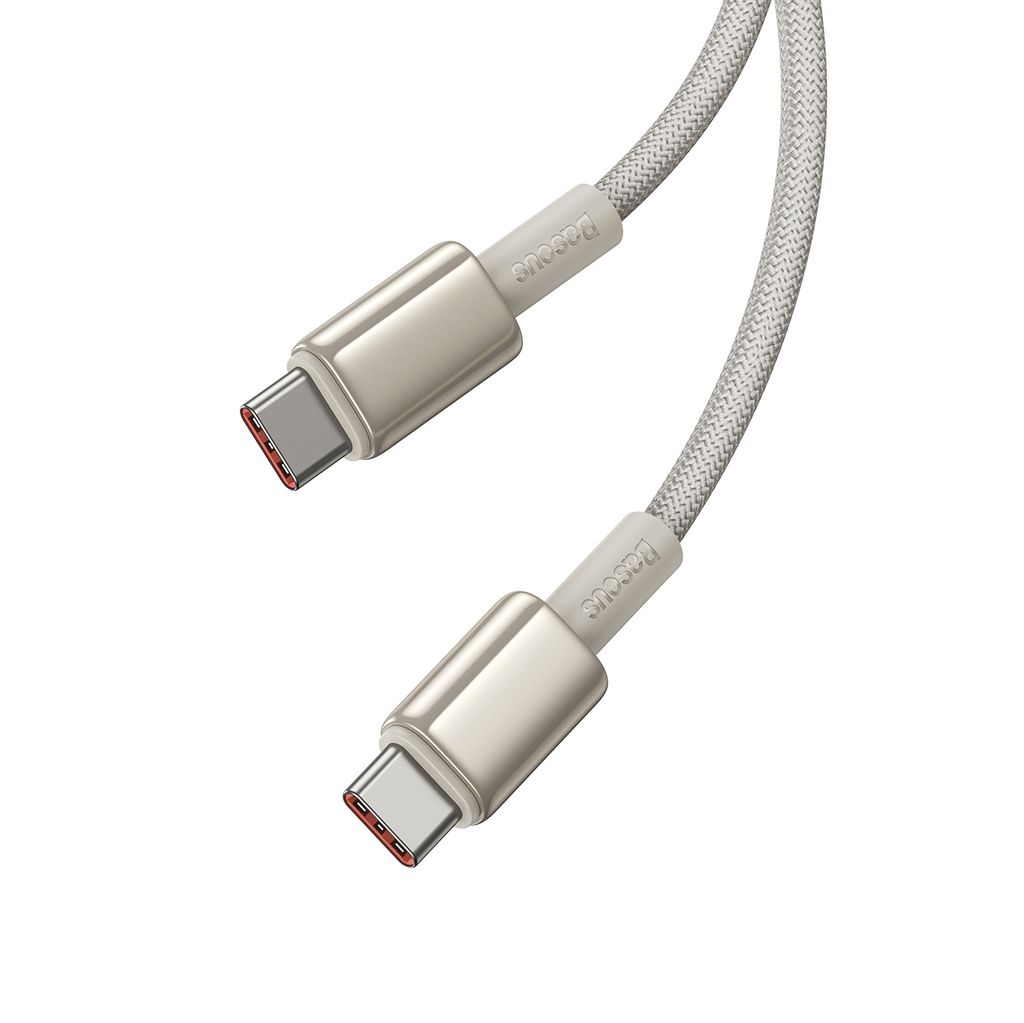 Baseus Tungsten Gold USB-C / USB-C kabel 100W 2m – guld