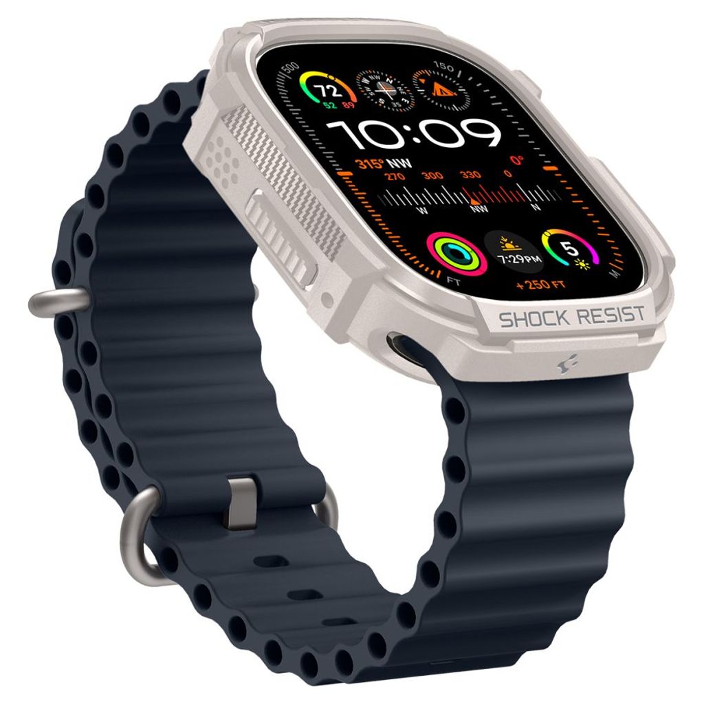 Spigen Rugged Armor Deksel til Apple Watch Ultra 1/2 (49mm) - Beige