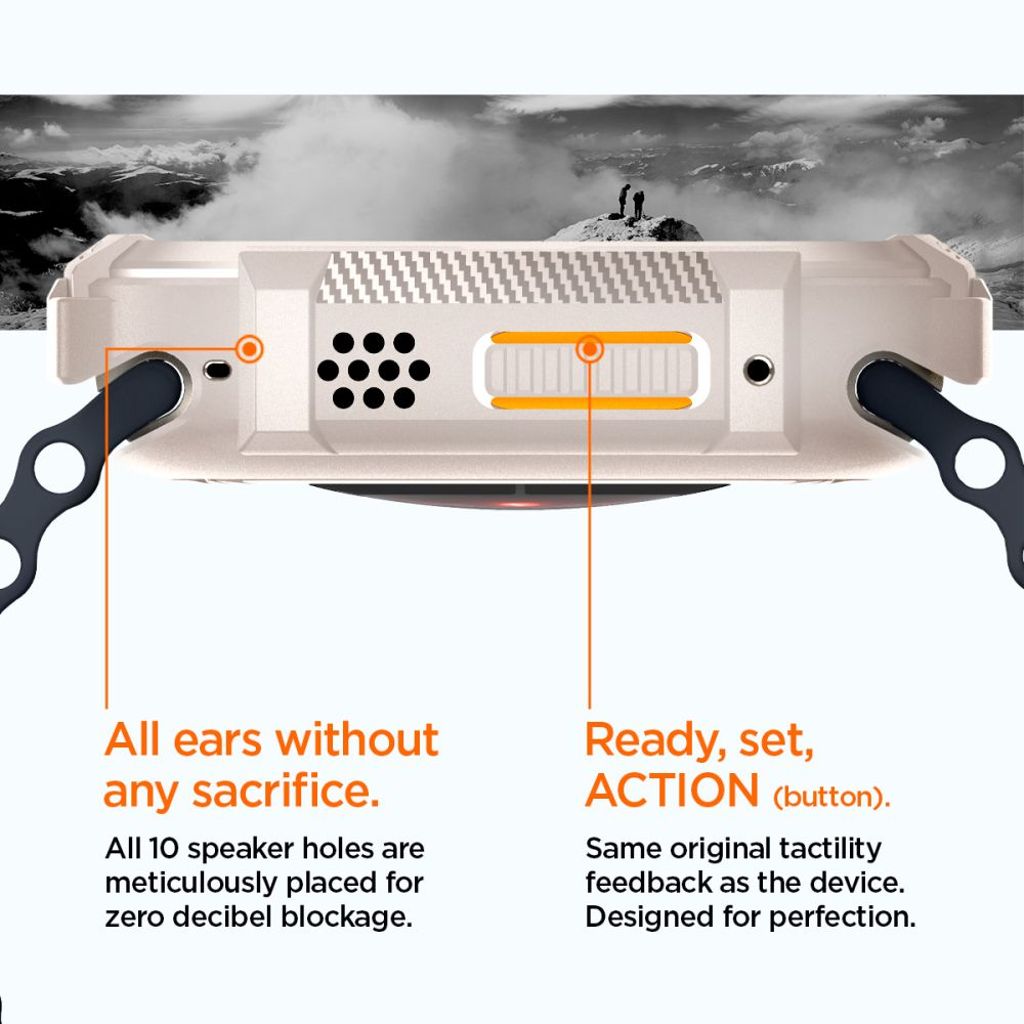 Spigen Rugged Armor Deksel til Apple Watch Ultra 1/2 (49mm) - Beige