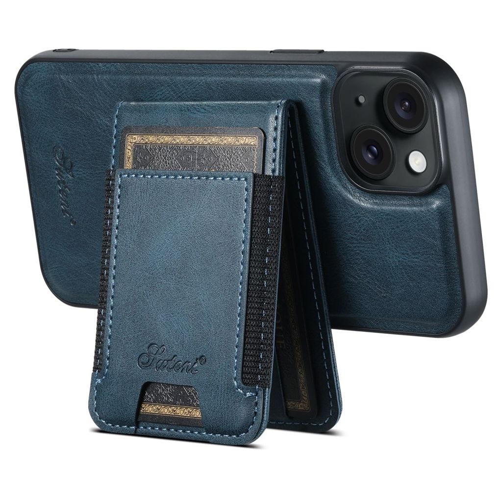 SUTENI iPhone 13 MagSafe Wallet Case Card Holder Kickstand - Blue