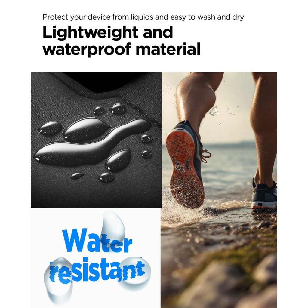 Spigen A703 sportarmband 6.9'' – svart