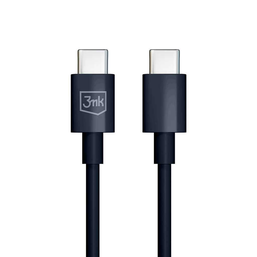 3mk Hyper Cable USB-C / USB-C 100W 1.2m - Sort