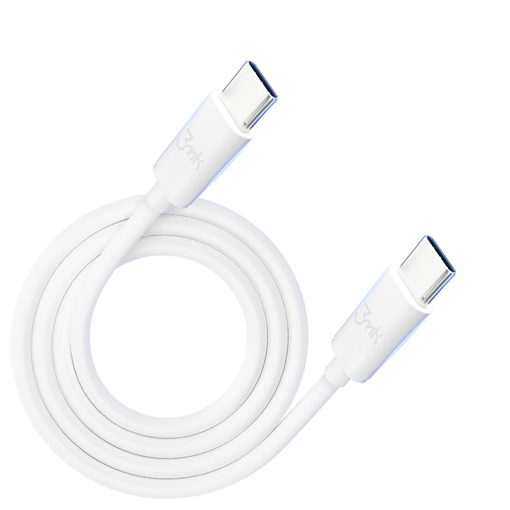 3mk Hyper Cable USB-C / USB-C 100W 2m - hvid