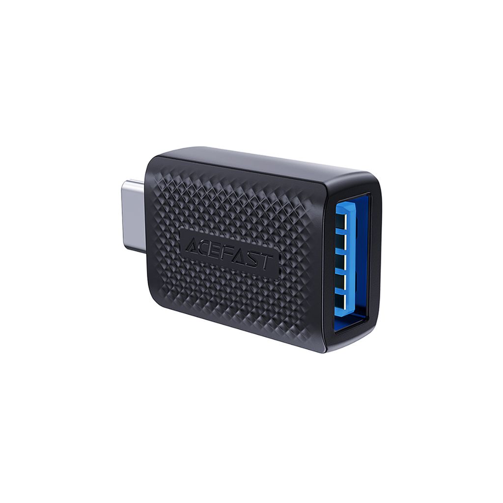 Acefast J1 USB-A til USB-C adapter 5Gb/s – svart