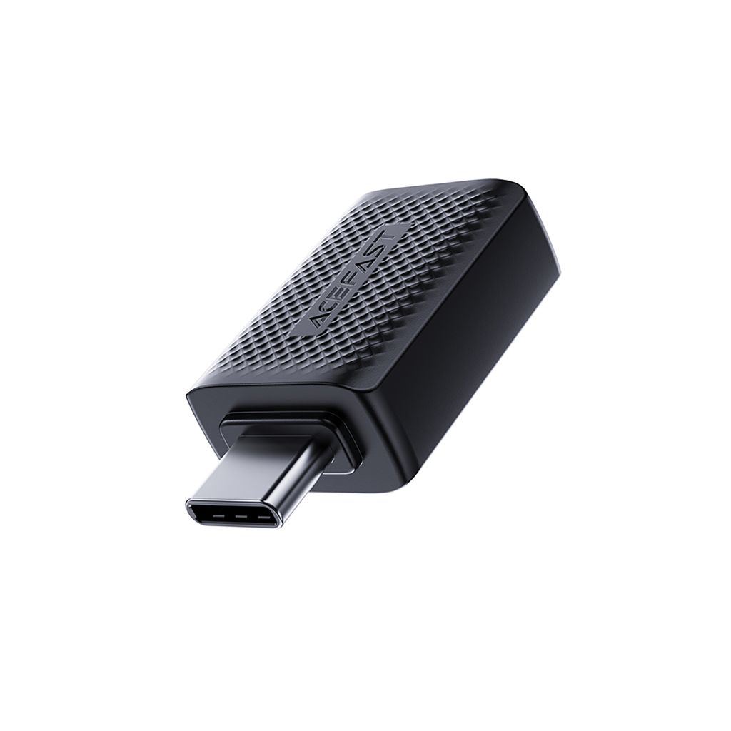 Acefast J1 USB-A til USB-C adapter 5Gb/s – svart