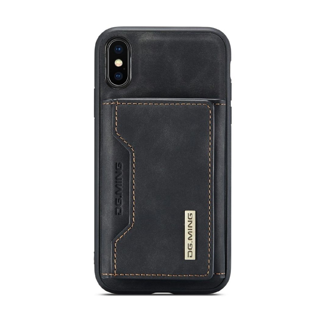 DG.MING iPhone XS Max Pungcover Stødsikret Stativ - Sort