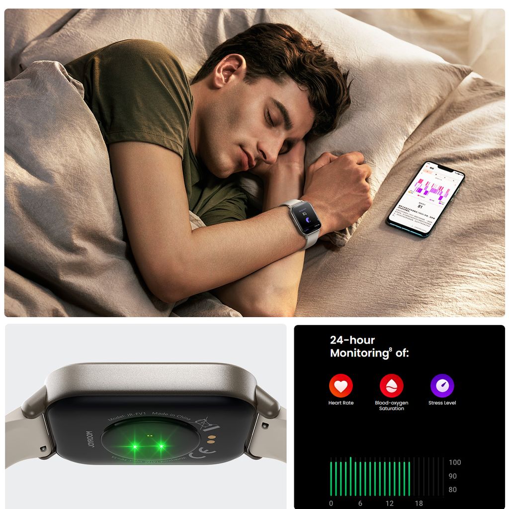 Joyroom Fit-Life JR-FT3S smartklokke med anropsfunksjon – titanium