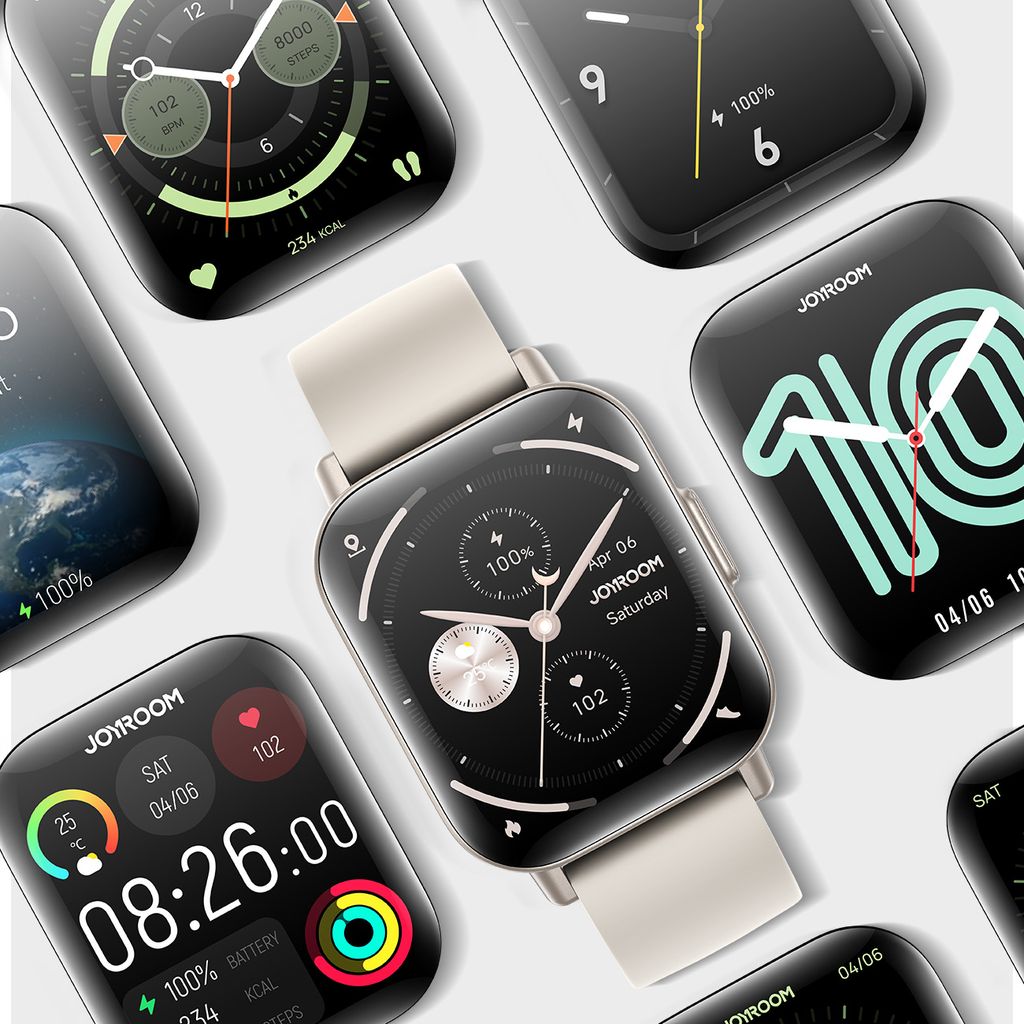 Joyroom Fit-Life JR-FT3S smartklokke med anropsfunksjon – titanium
