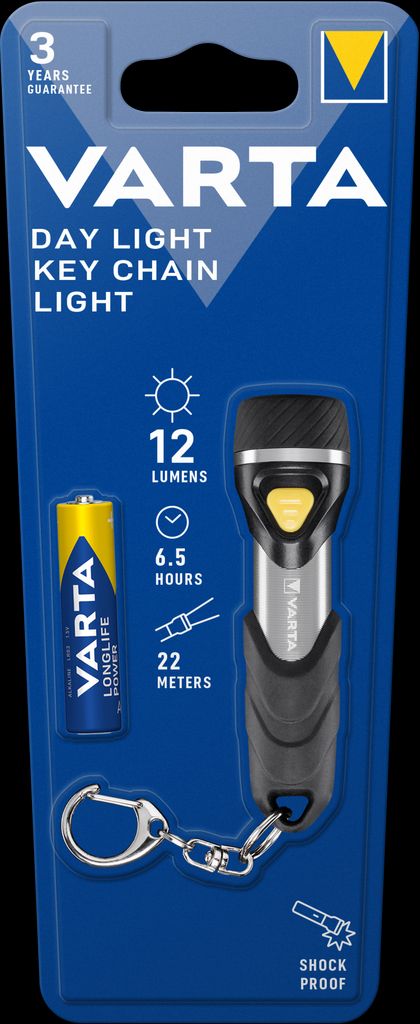 VARTA Day Light nøkkelring lommelykt LED 12Lm