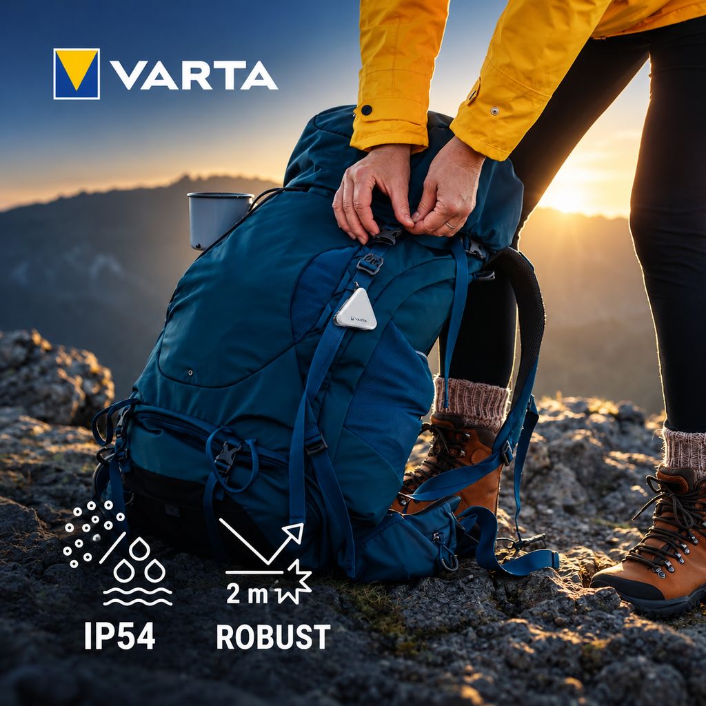 VARTA magnetisk sikkerhetslys – hvit