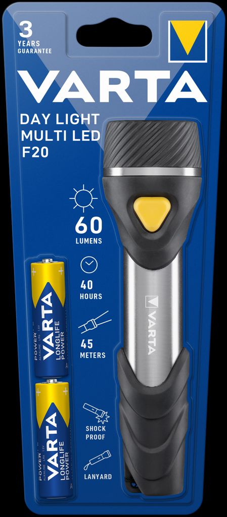 VARTA Day Light Multi LED F20 lommelykt 60Lm
