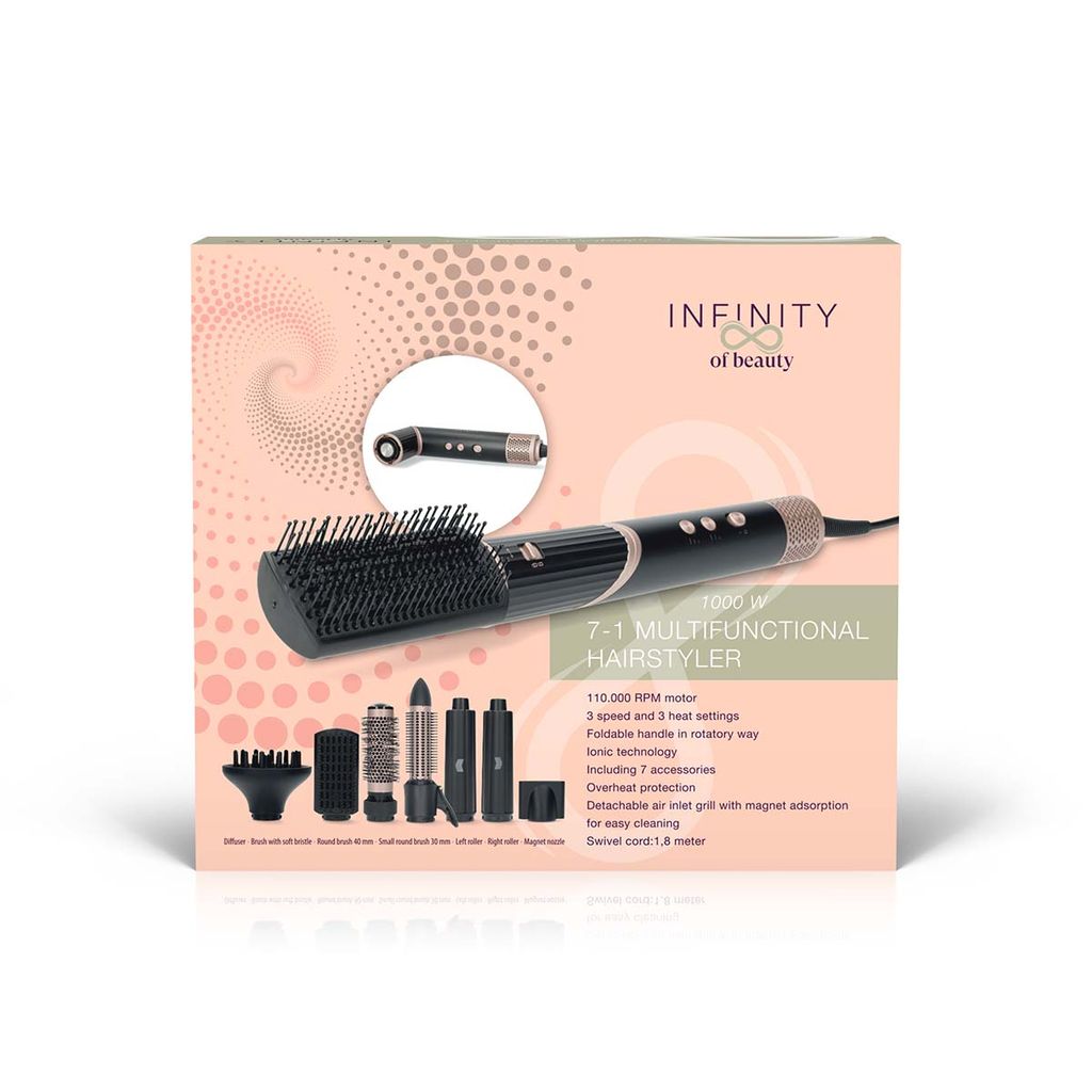 Melissa 7-in-1 monitoiminen hiustenmuotoilurauta