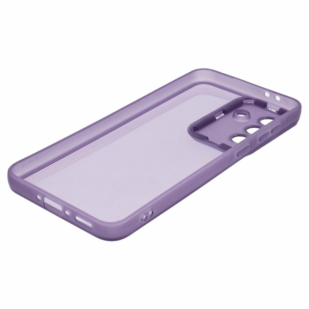 Samsung Galaxy A27 5G Kuori Sähköpinnoitettu Kamerakehys - Läpinäkyvä Violetti