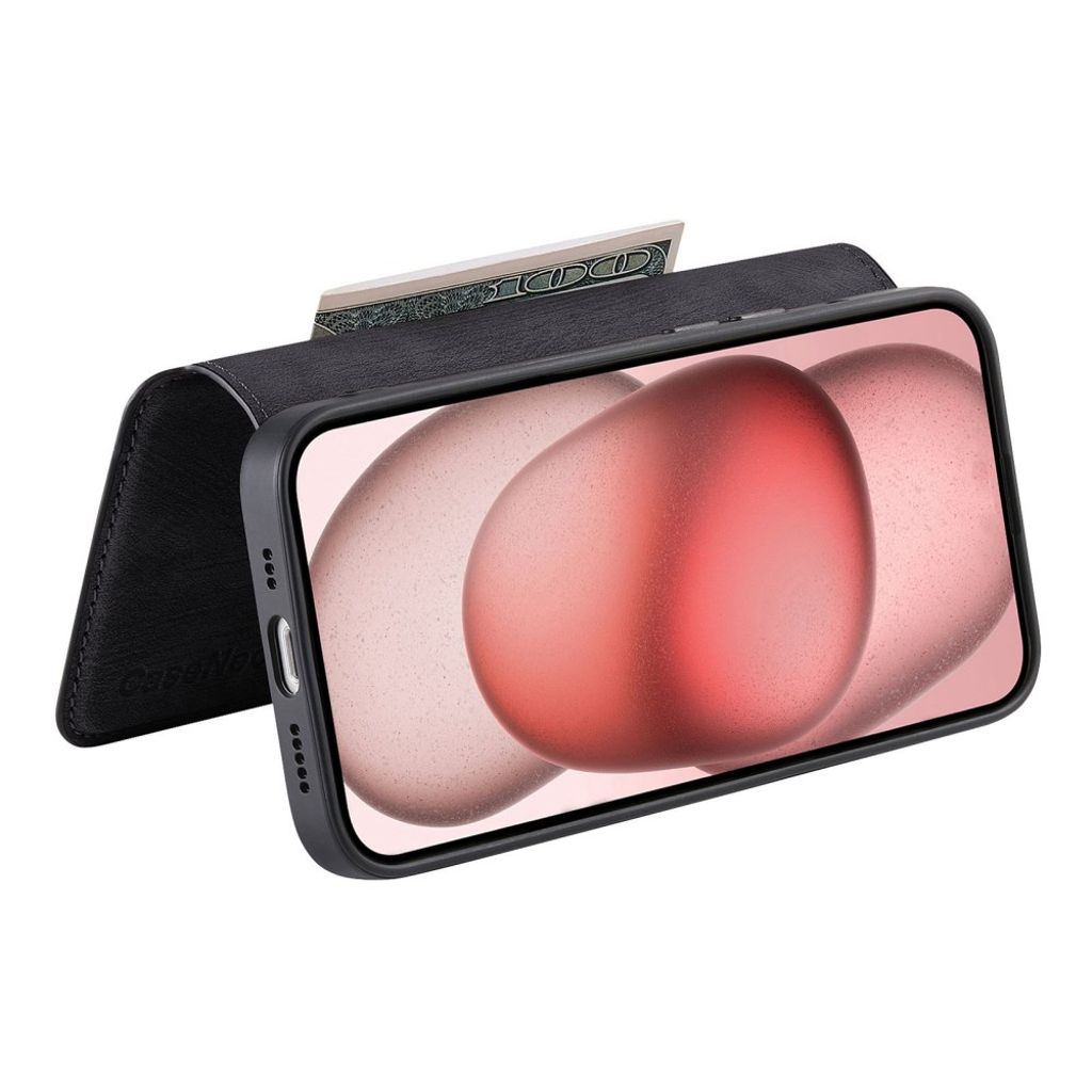 iPhone 13 Lompakkokotelo Irrotettava Magneettinen - Musta