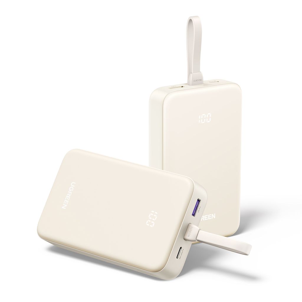 Ugreen PB505 powerbank 20000mAh USB-C USB-A – hvit