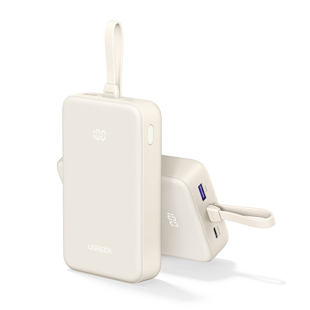 Ugreen PB505 powerbank 20000mAh USB-C USB-A – hvit