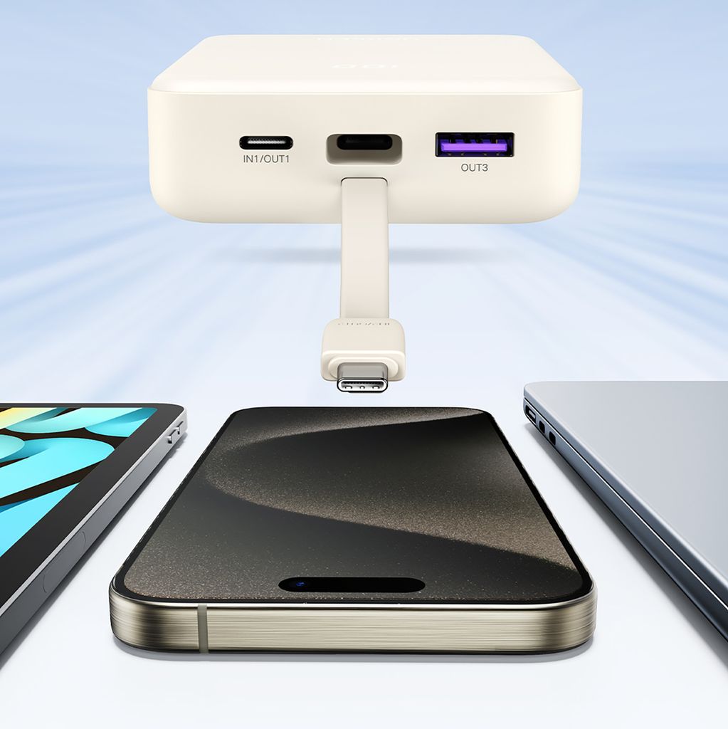 Ugreen PB505 powerbank 20000mAh USB-C USB-A – hvit