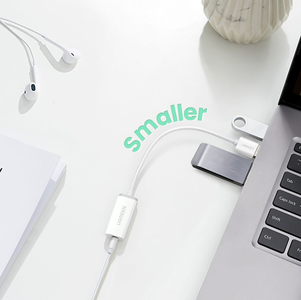 Ugreen US288 60133 USB-A / USB-C QC 3.0 3A 2m kabel - hvid