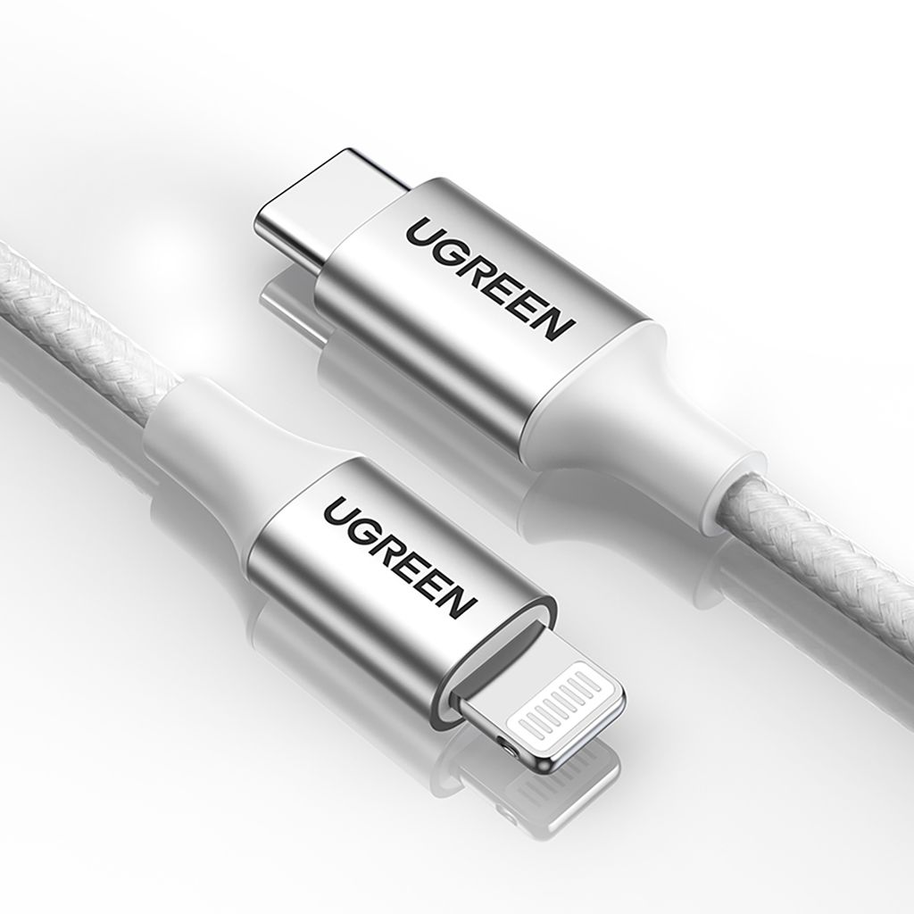 Ugreen US304 70523 USB-C til Lightning kabel 1m - sølv