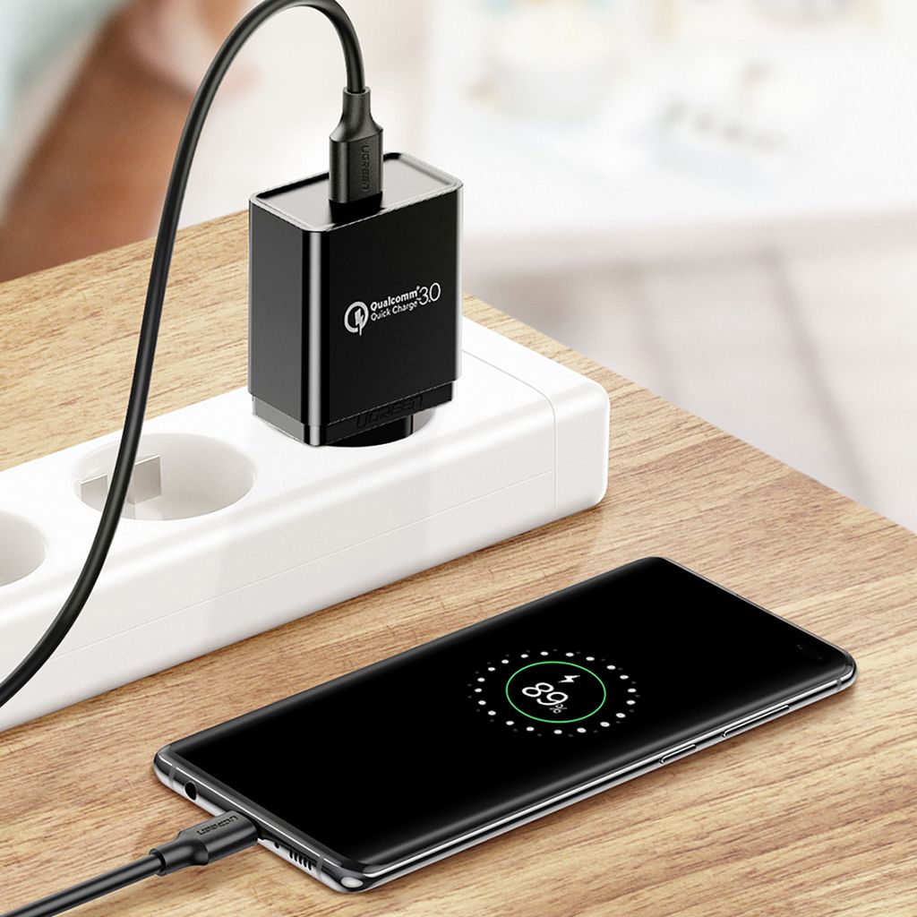 Ugreen US184 20883 USB-A 3.0 / USB-C 3A kaapeli 1.5m - musta