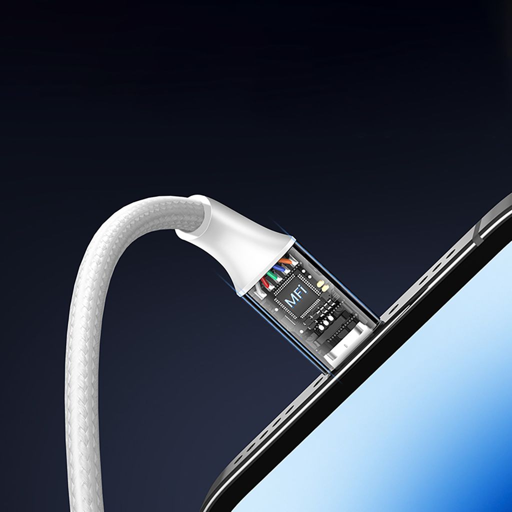 Ugreen US199 60163 USB-A / Lightning MFi kabel 2m – sølv
