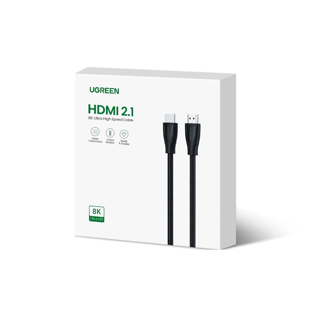 Ugreen HD140 HDMI 2.1 kabel 1m svart – 8K/60Hz