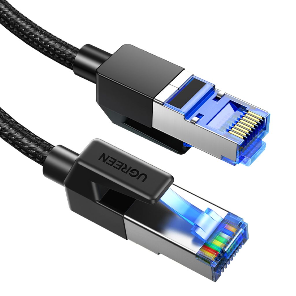 Ugreen NW153 Ethernet Cat8 kabel 1,5 m svart - Snabb och hållbar