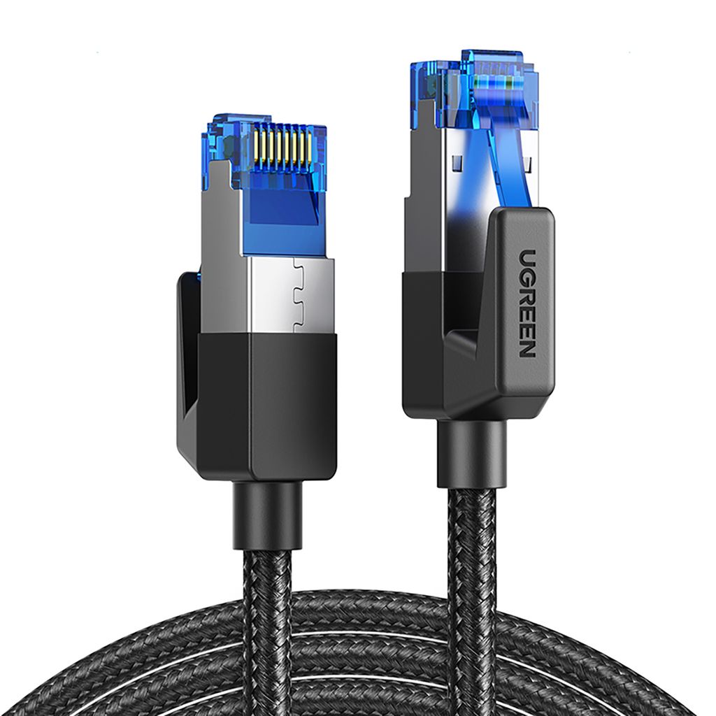 Ugreen NW153 Ethernet Cat8 kabel 1,5 m svart - Snabb och hållbar