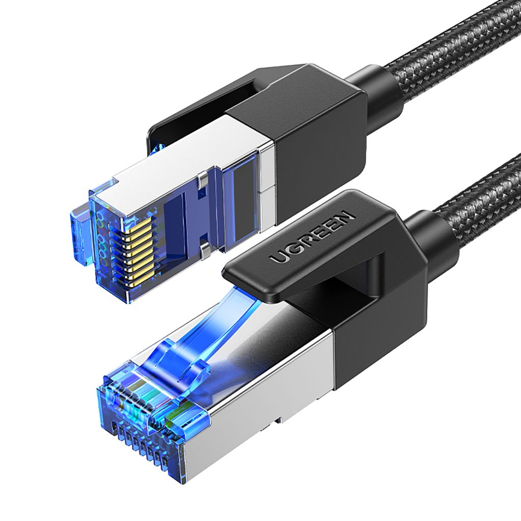 Ugreen NW153 Ethernet Cat8 kabel 1,5 m svart - Snabb och hållbar
