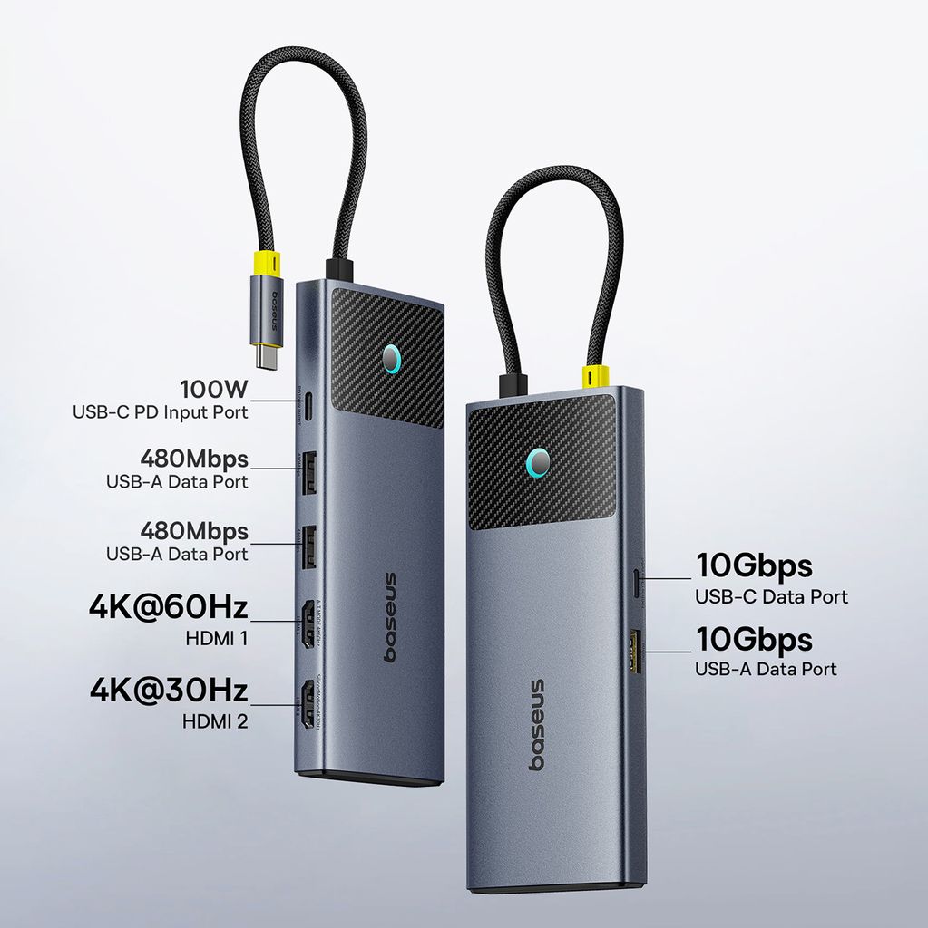 Baseus Metal Gleam Series II 7in1 USB-C hub