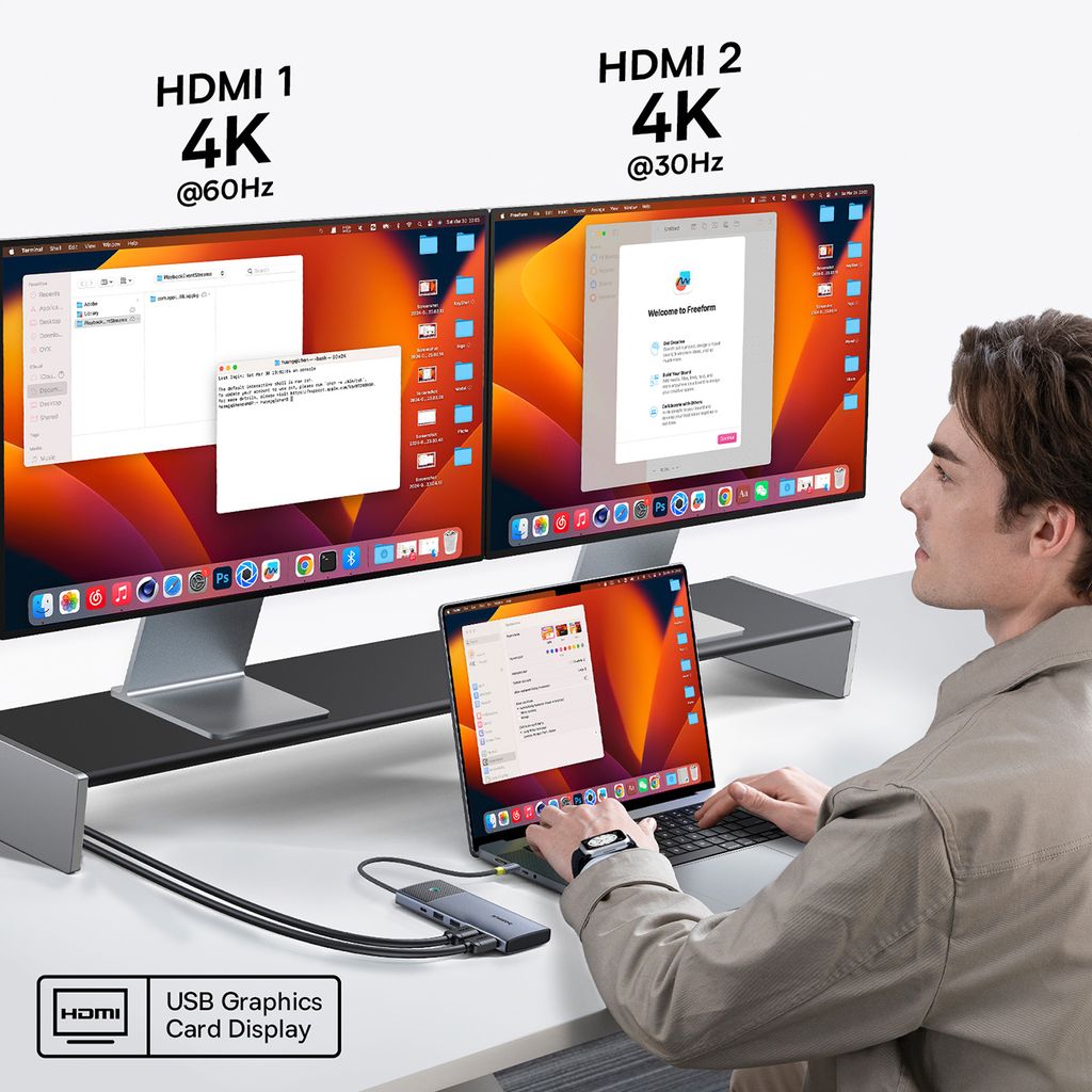 Baseus Metal Gleam Series II 7in1 USB-C hub